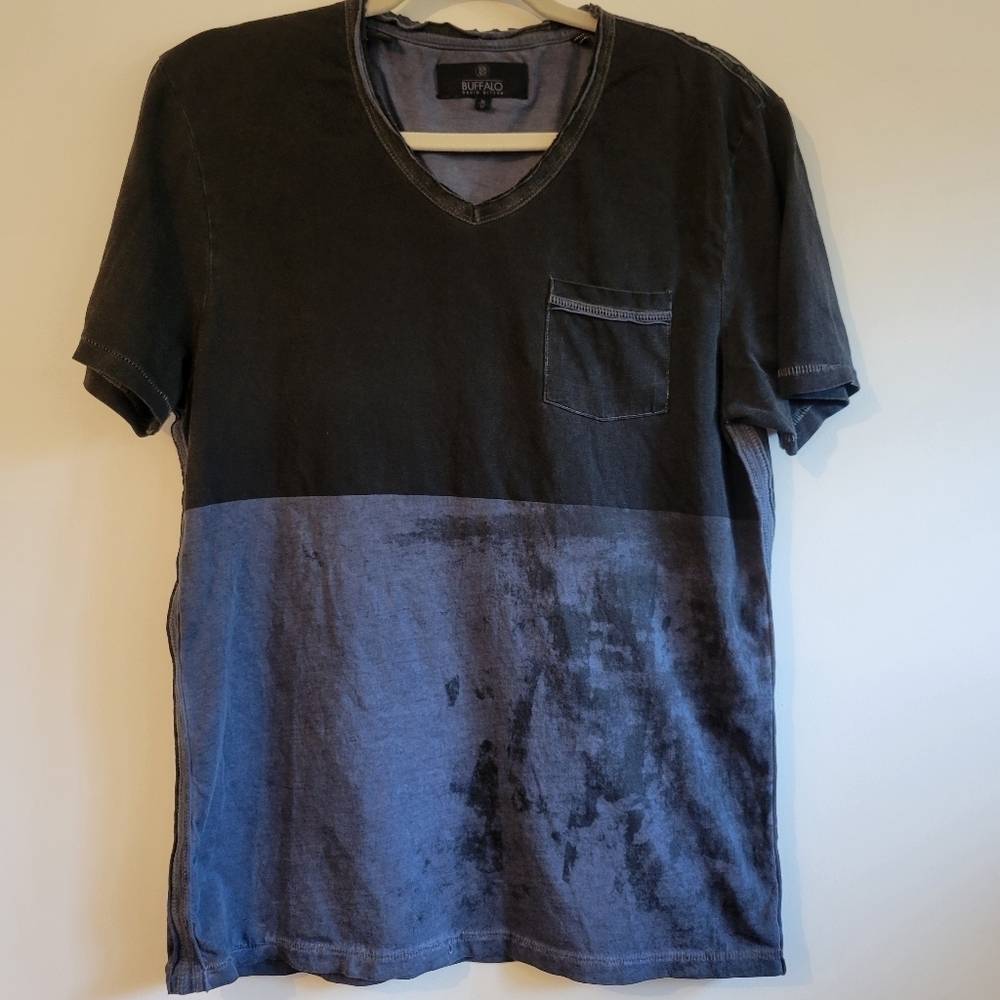 Buffalo Men's T-Shirt Short Sleeve Color Block Sz Medium